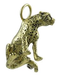 Leopard Gold and Diamond Charm/Pendant