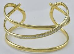 TIFFANY & CO. Swirl Diamond Gold Bracelet