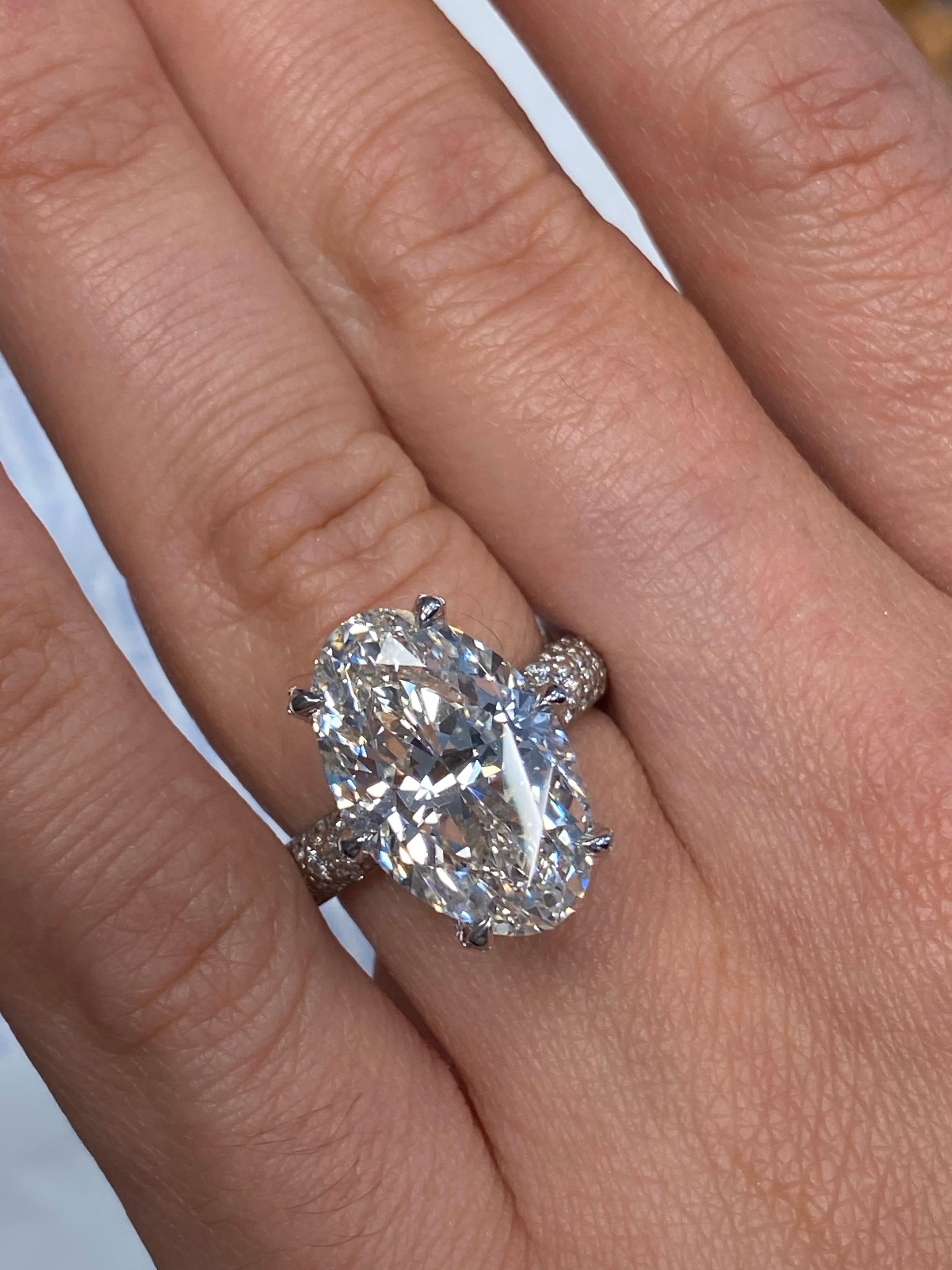 cartier oval diamond ring