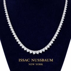 Issac Nussbaum Diamond Opera Tennis Necklace