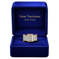 Issac Nussbaum 18K Yellow Gold Elegant Diamond Eternity Band