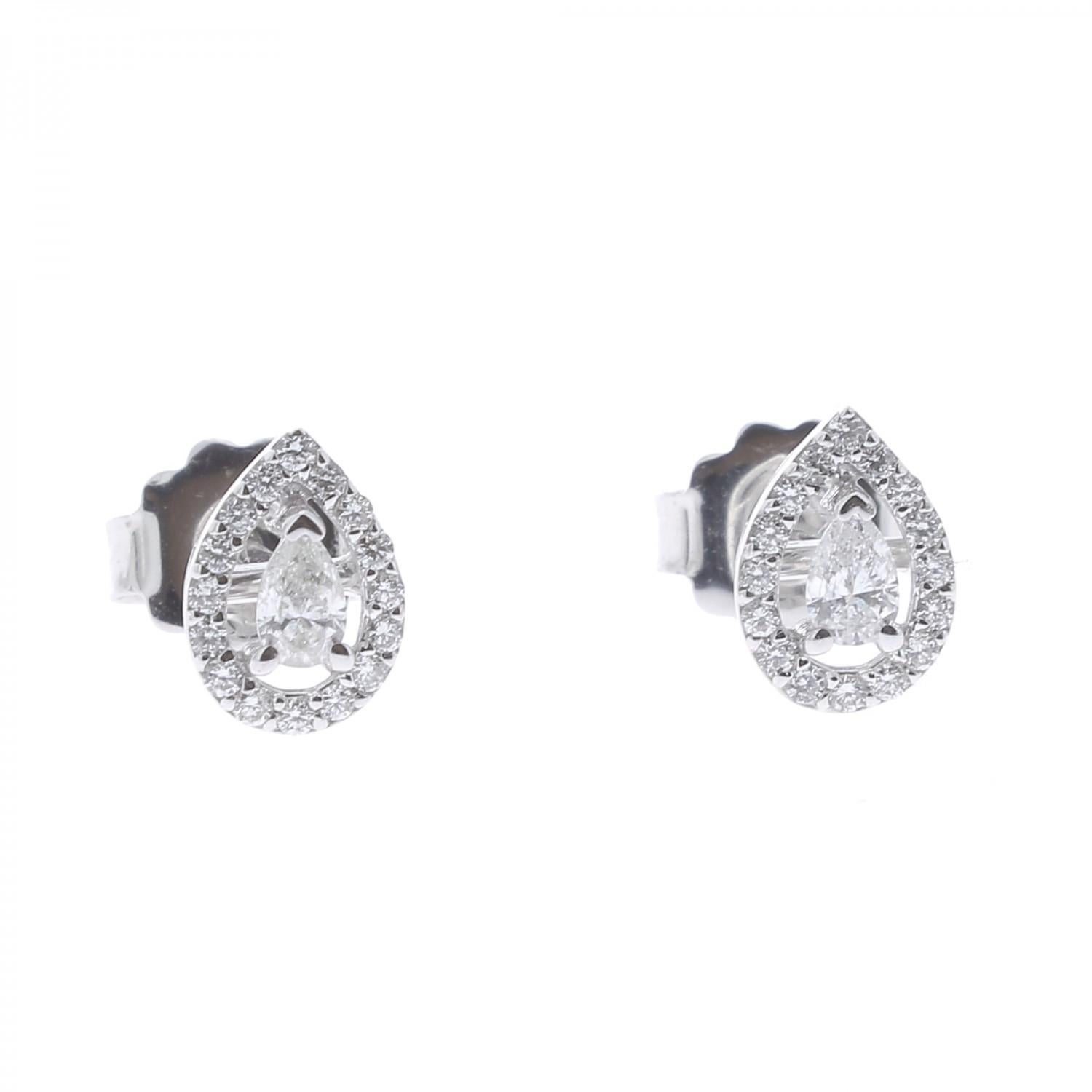 diamond stud clip on earrings