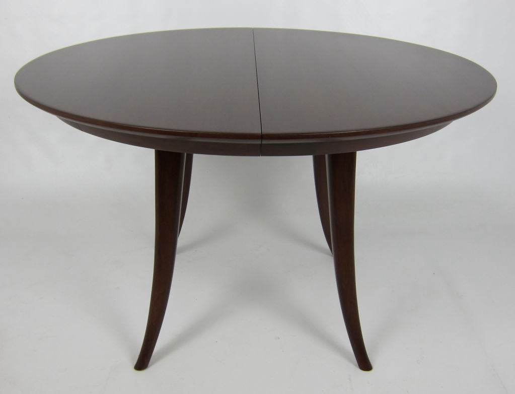 Saber Leg Extension Dining Table at 1stDibs