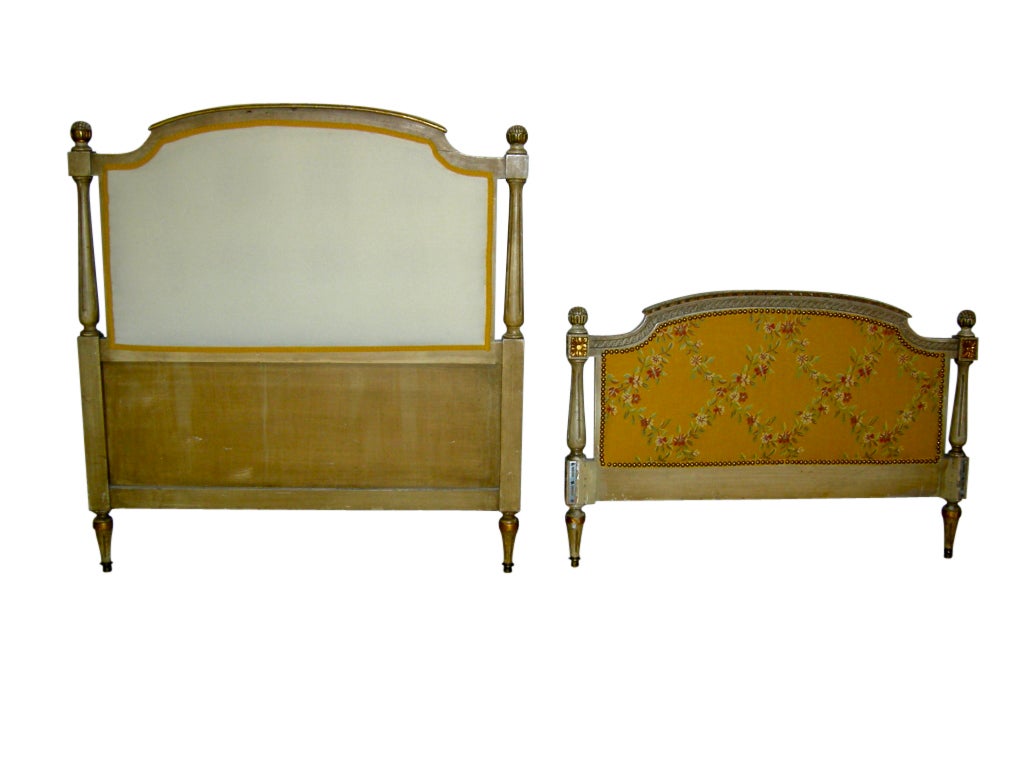 Pair of Twin Size French Headboard and Footboard 19th Century at 1stDibs