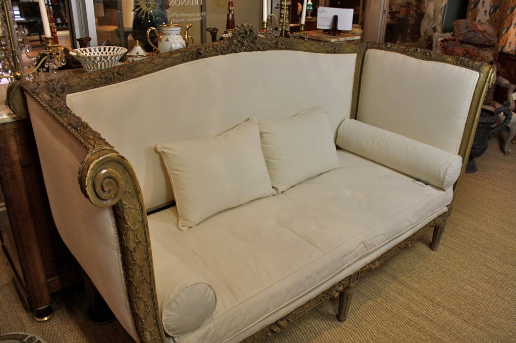 French HighlyCarved Louis XVI Style Sofa at 1stDibs french style