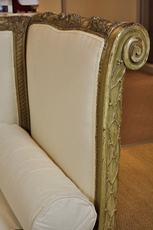 French HighlyCarved Louis XVI Style Sofa at 1stDibs french style