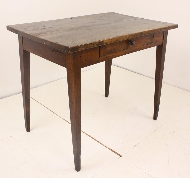 Small Antique French Cherry Writing Table at 1stdibs