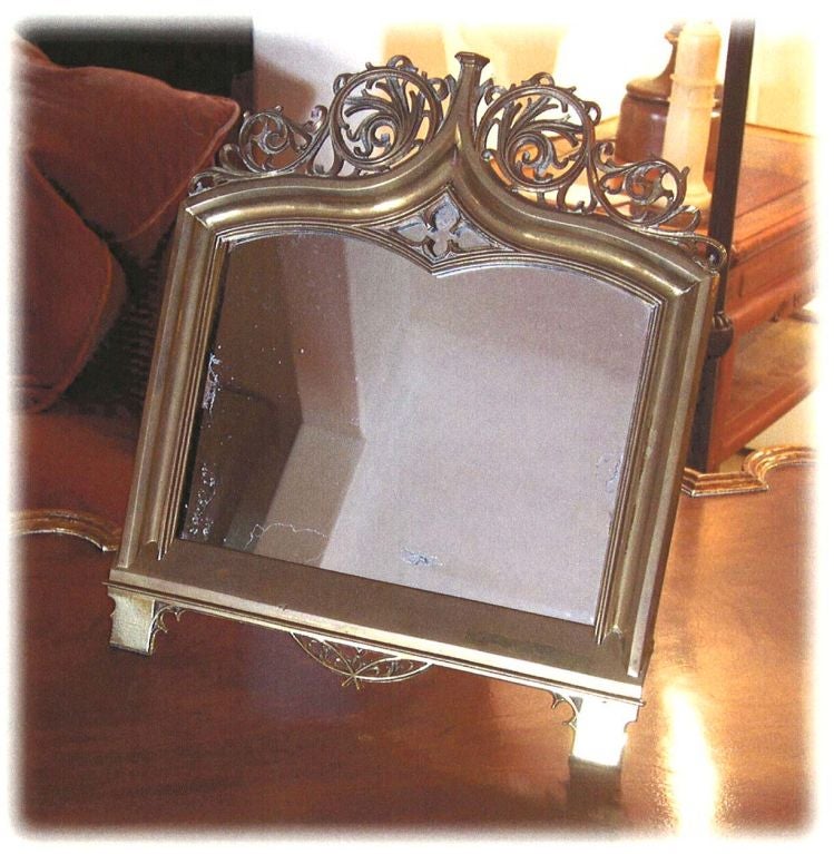 Art Nouveau Brass Vanity Mirror, circa 1900 For Sale at 1stDibs art