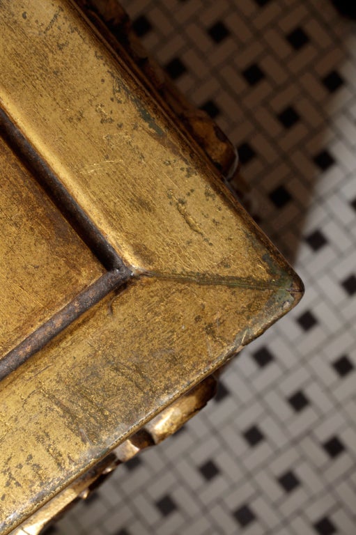 Spanish Hand Carved and Gold Leaf Credenza by Mariano Garcia at 1stDibs