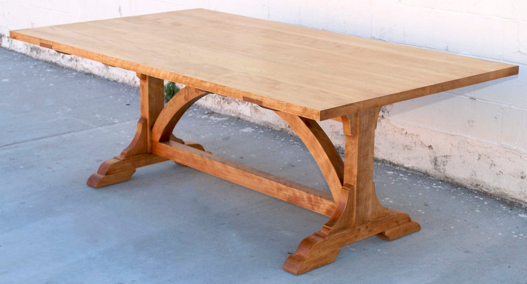 Country Dining Table, Custom Made by Petersen Antiques For Sale at 1stdibs