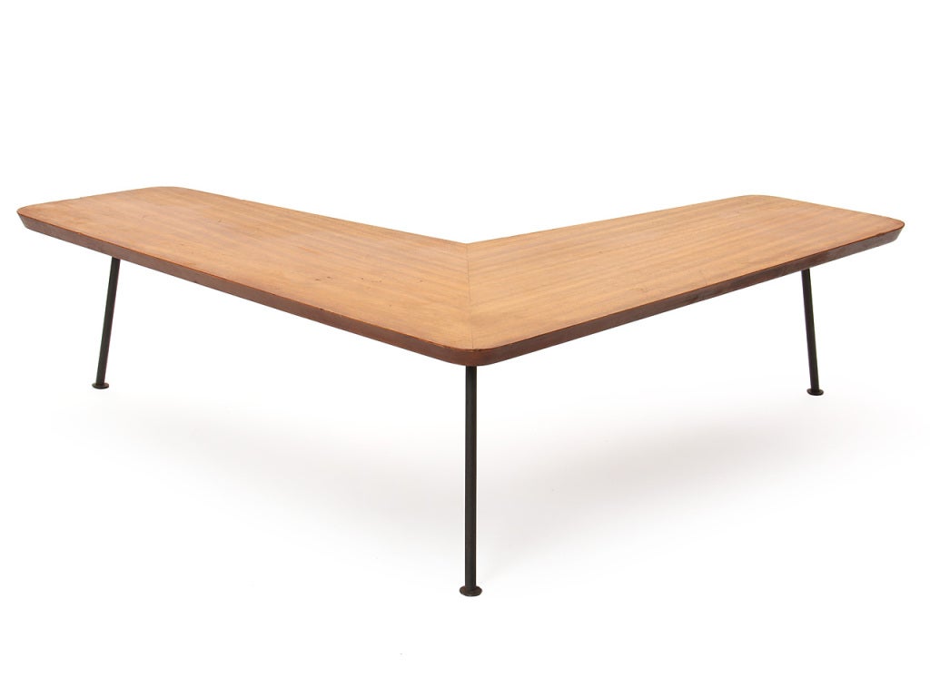 V Shaped Low Table For Sale at 1stDibs