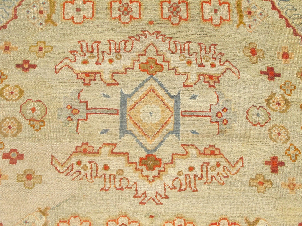 Antique Turkish Oushak Rug For Sale at 1stdibs