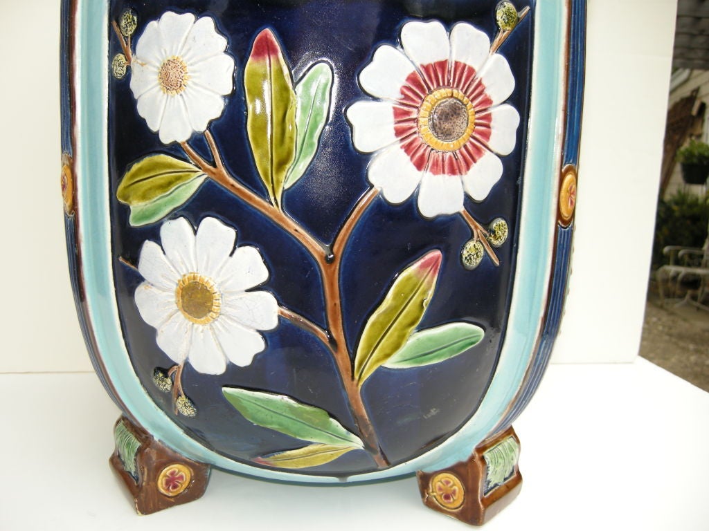 Wedgwood Majolica, Argenta Ware 19th Century Jardinière at 1stDibs