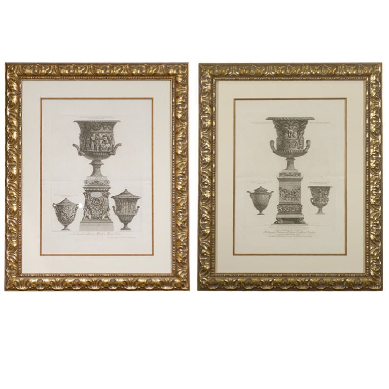 Pair of Copperplate Engravings by Piranesi at 1stdibs