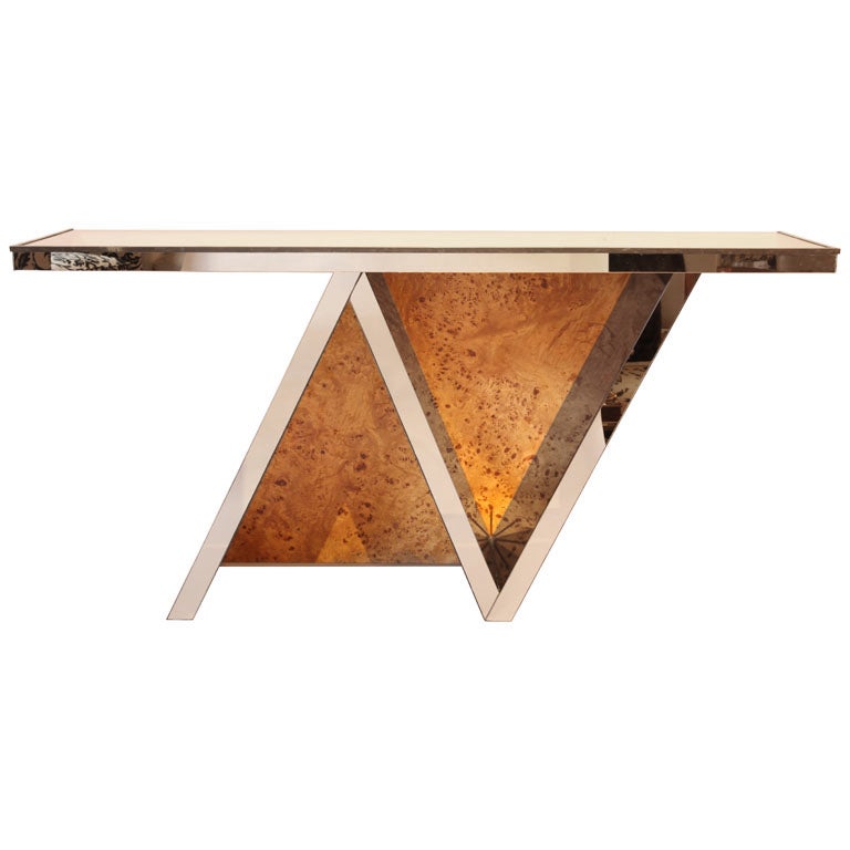 Mirrored Console Table