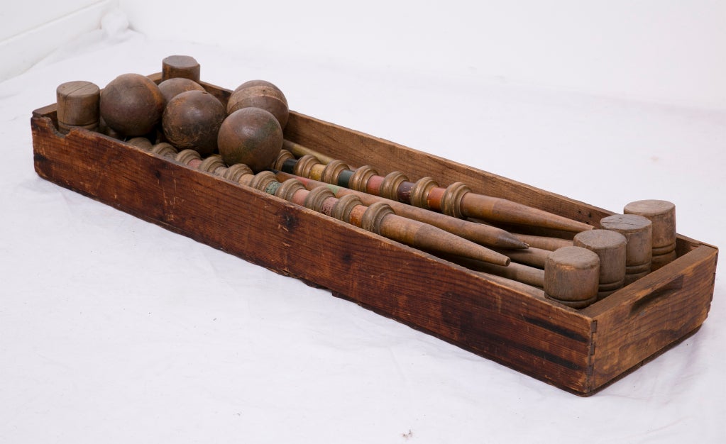 Antique Croquet Set at 1stdibs