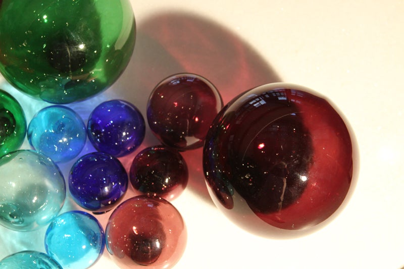Set of 22 Blenko decorative glass balls at 1stDibs