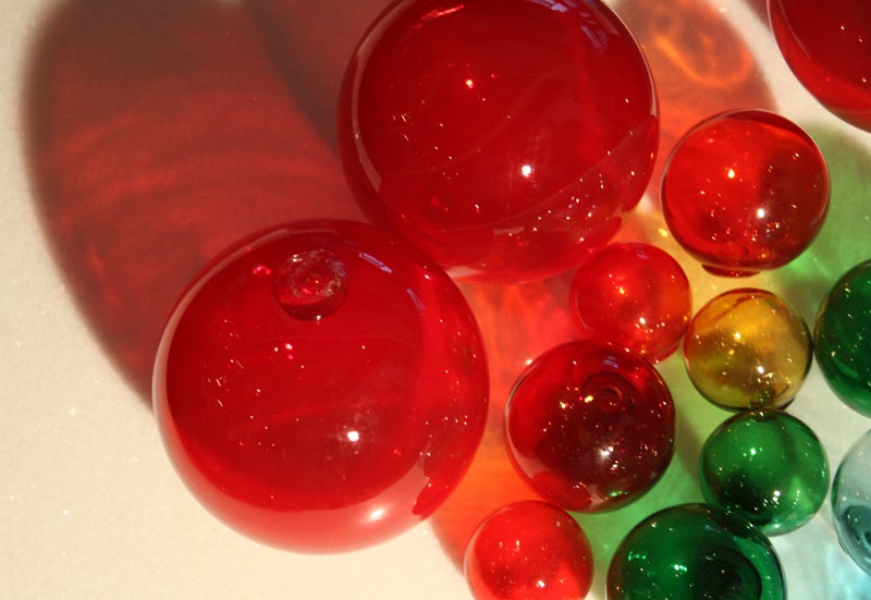 Set of 22 Blenko decorative glass balls at 1stDibs