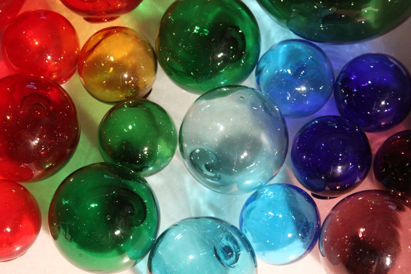 Set of 22 Blenko decorative glass balls at 1stDibs