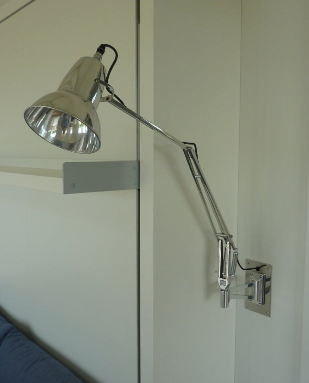 Pair of Vintage Wall Mount Anglepoise Lamps by Cawardine at