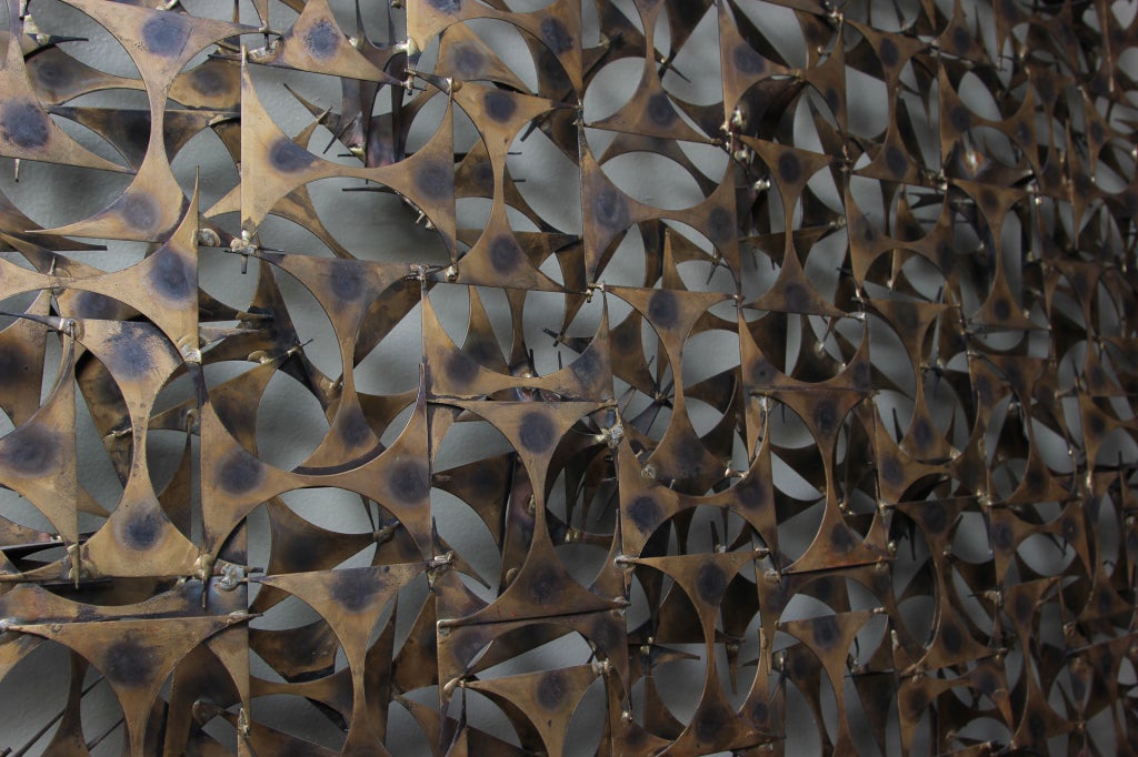Metal Wall Sculpture at 1stdibs