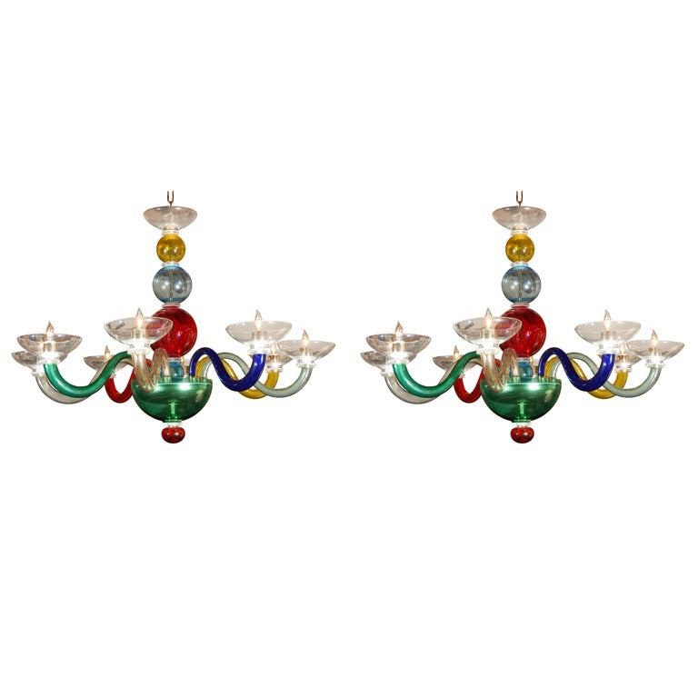 MidCentury Murano Chandeliers For Sale at 1stdibs