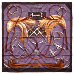 Hermès Projets Carres 90 cm Silk Scarf