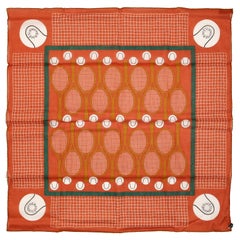 Hermès Tennis 70 cm Cotton Scarf