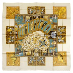 Hermès Le Tarot 90 cm Silk Scarf