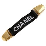 Chanel Black Elastic Clip On Suspender Cincher at 1stDibs
