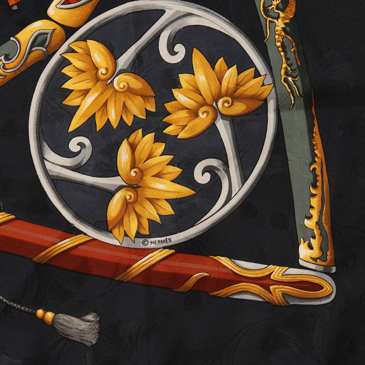 Women's Hermès Daimyo Princes du Soleil Levant 90 cm Silk Scarf