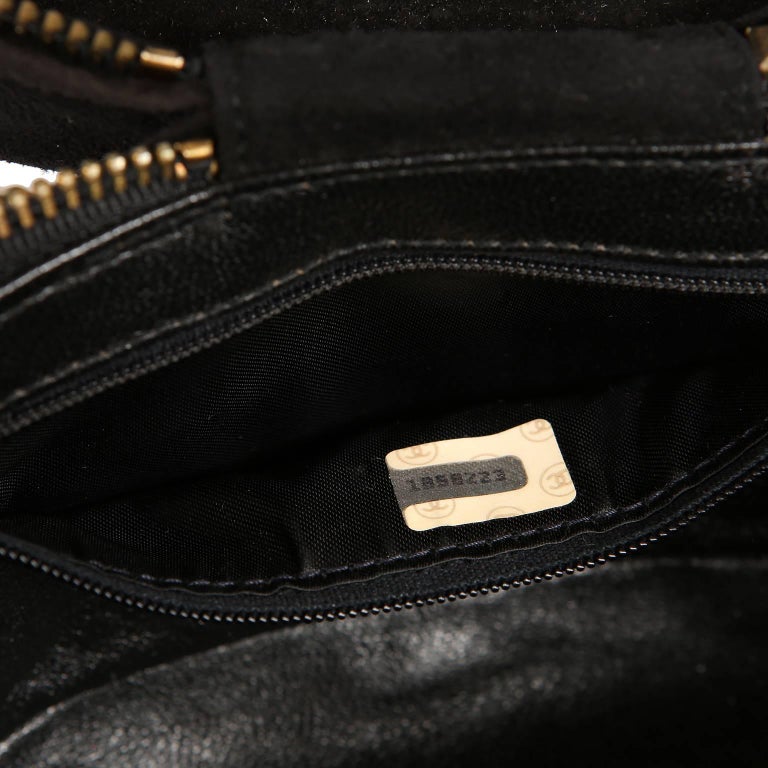 Chanel Black Suede Vintage Oval Tassel Bag at 1stDibs | chanel oval bag ...