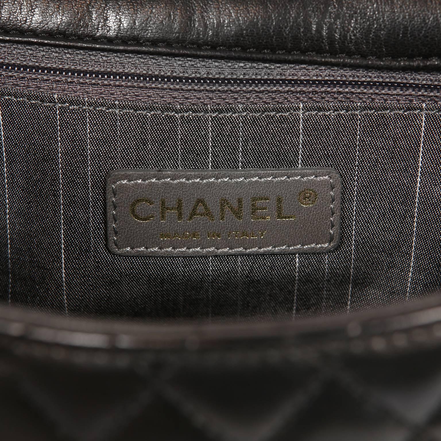 Chanel Black Lambskin Westminster Pearl Flap Bag- Medium 5