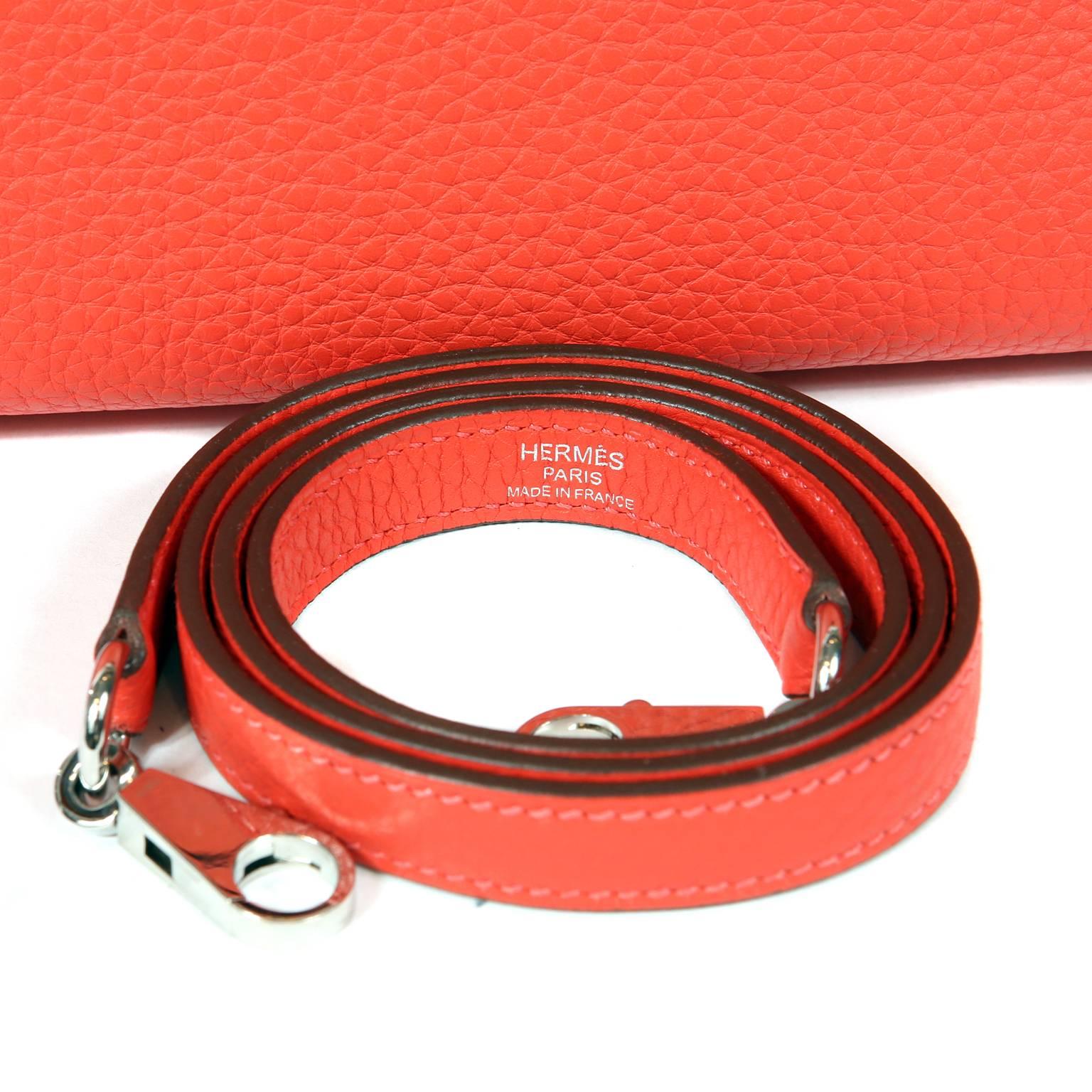 Hermès Rose Jaipur Togo 35 cm Kelly Bag 12