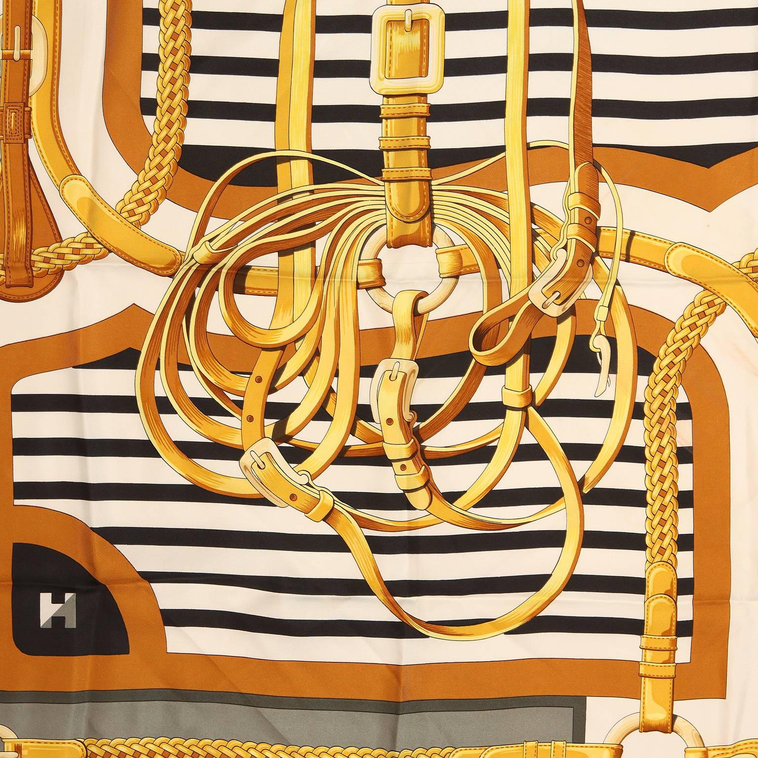 Hermès Coaching 90 cm Silk Scarf 1