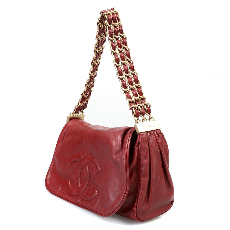 chanel triple chain bag