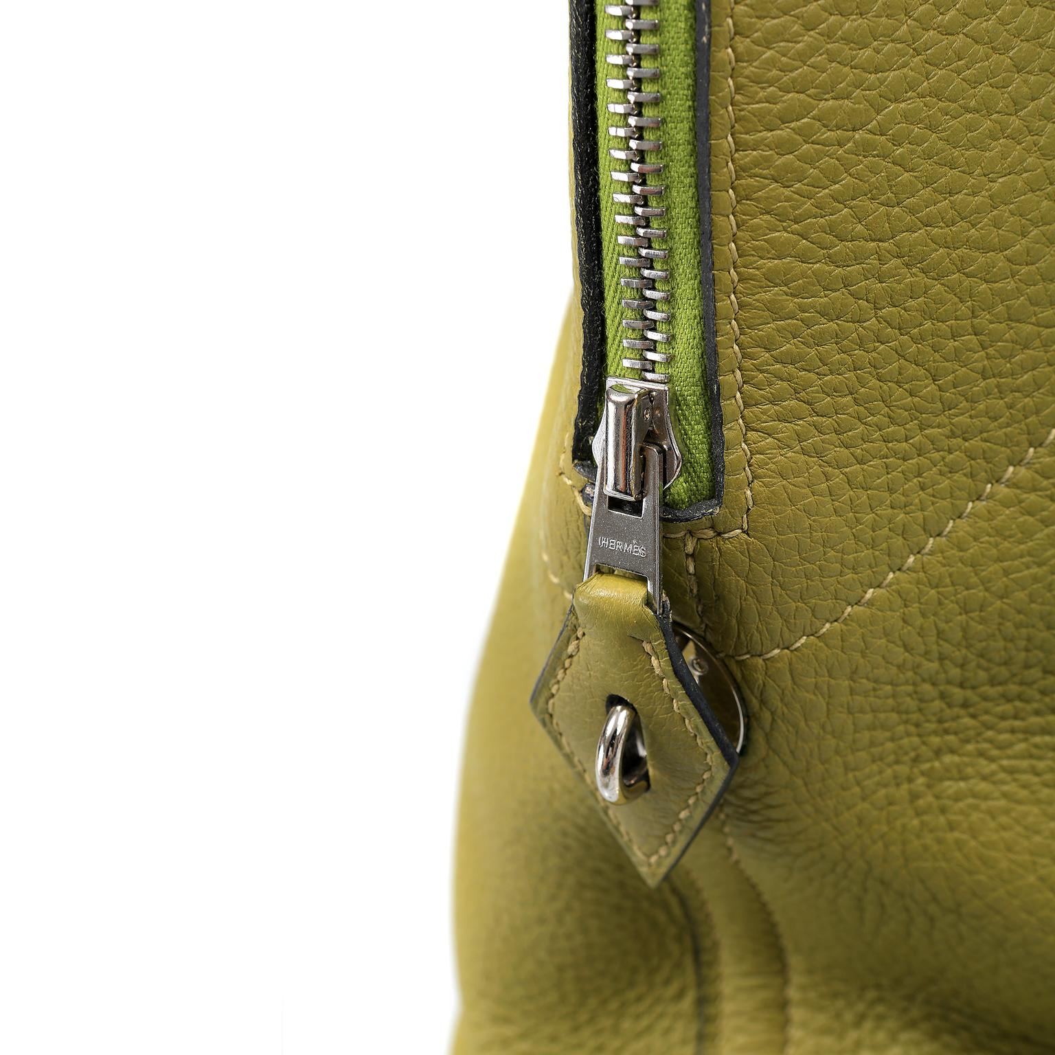 Hermes Vert Anis Clemence 27 cm Bolide Bag 1