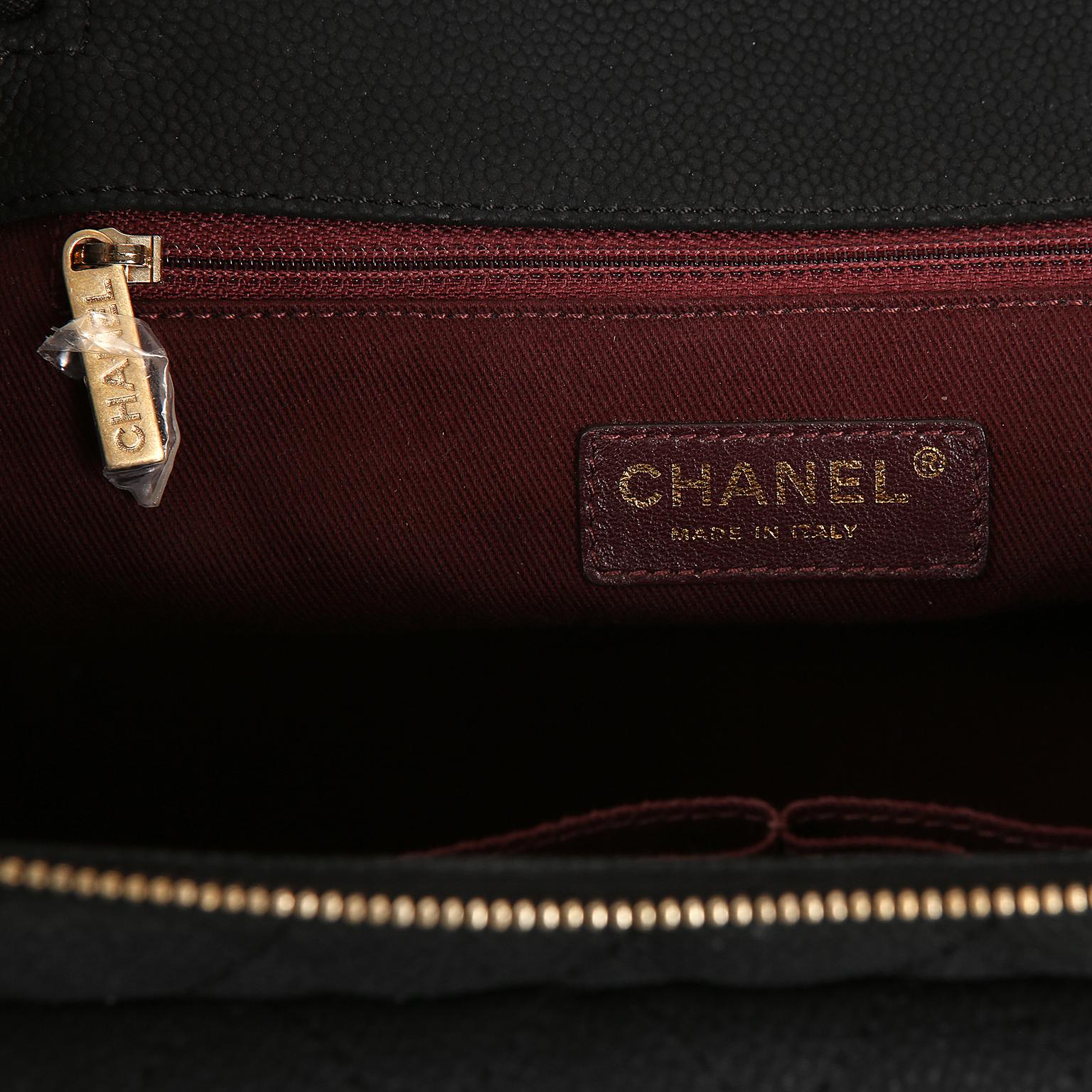 Chanel Globetrotter-Tasche aus schwarzem Leder 5