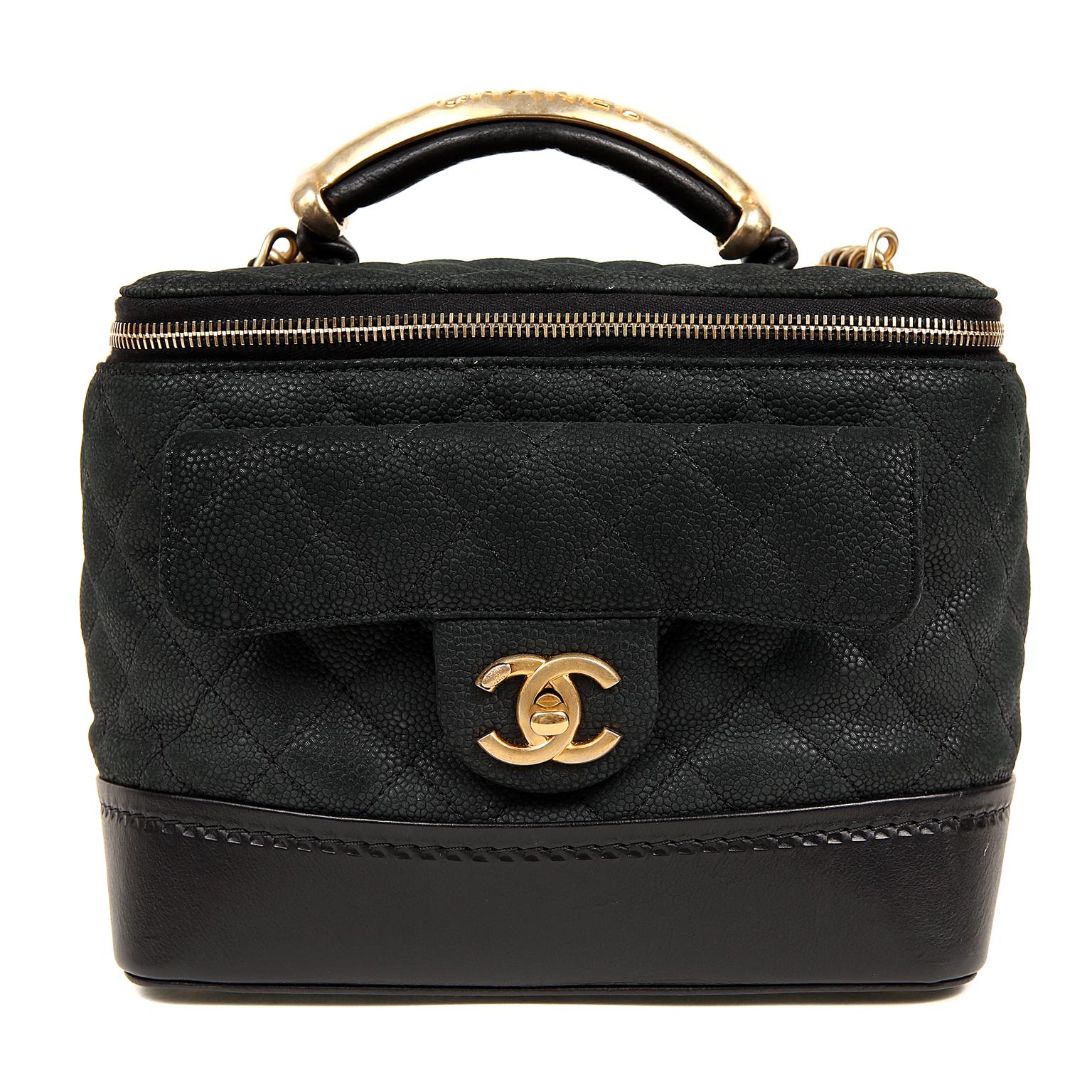 Chanel Globetrotter-Tasche aus schwarzem Leder 9
