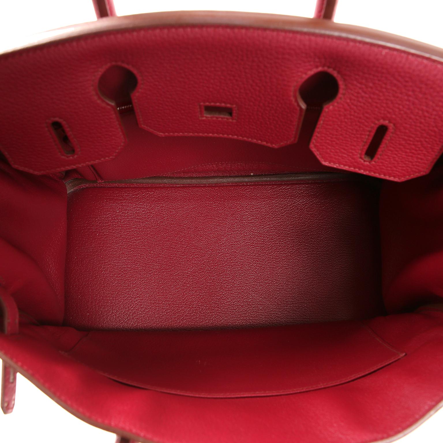 Hermes Ruby Red Togo Leather 30 cm Birkin Bag PHW 7