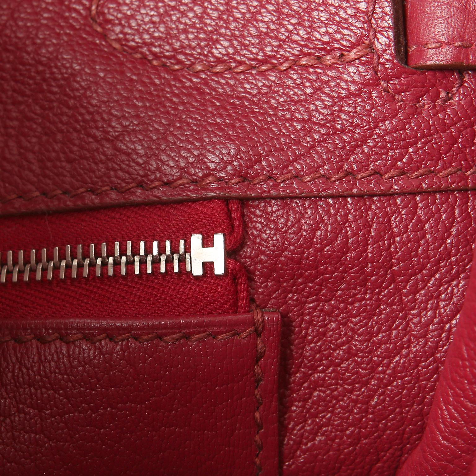 Hermes Ruby Red Togo Leather 30 cm Birkin Bag PHW 9