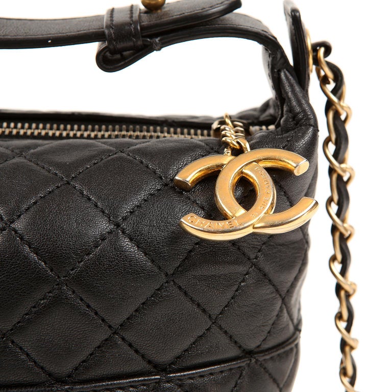 Chanel Black Quilted Leather Crossbody Bag at 1stDibs chanel black