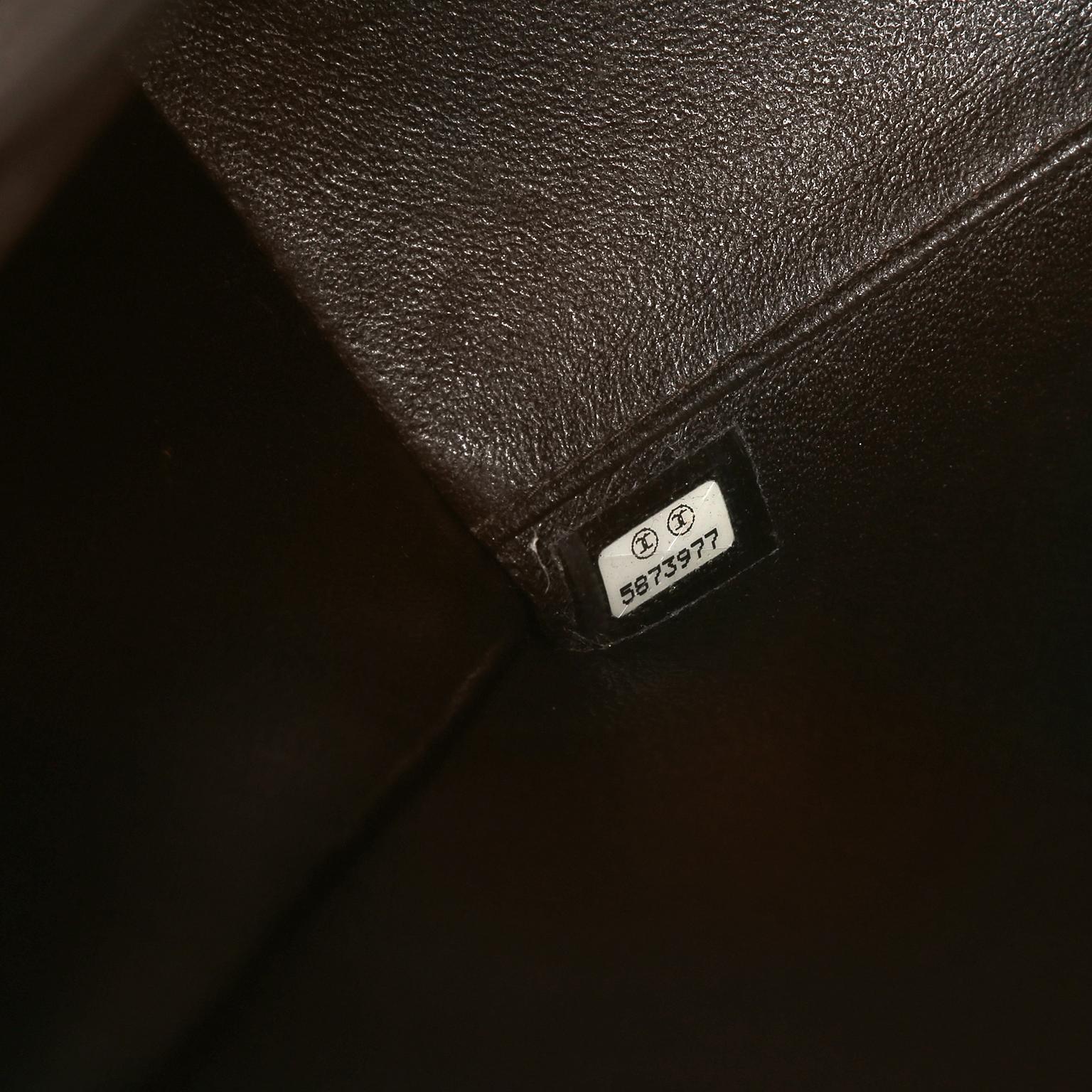 Chanel Brown Leather Flat Stitched Shoulder Bag 5