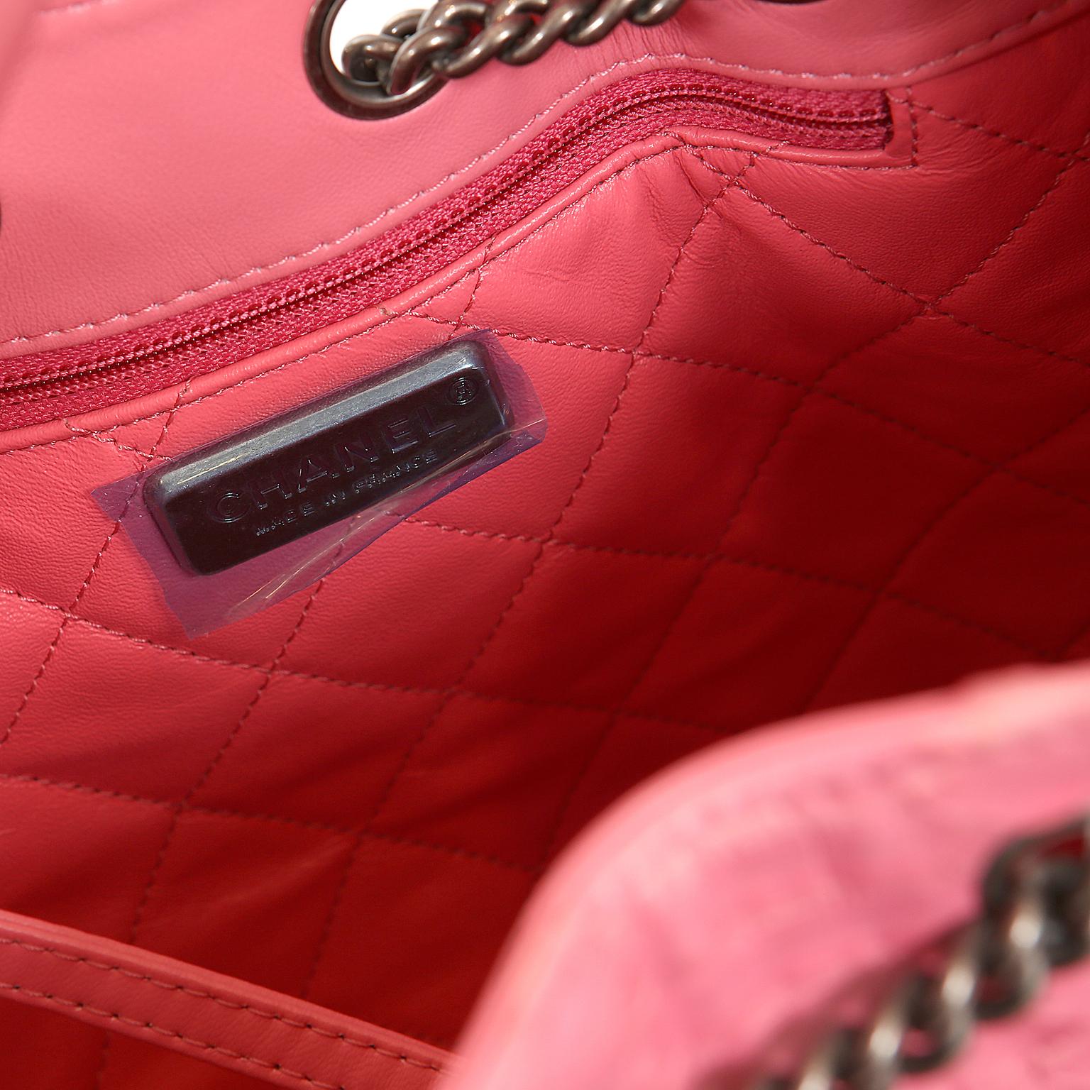 Chanel Pink Python Backpack 7