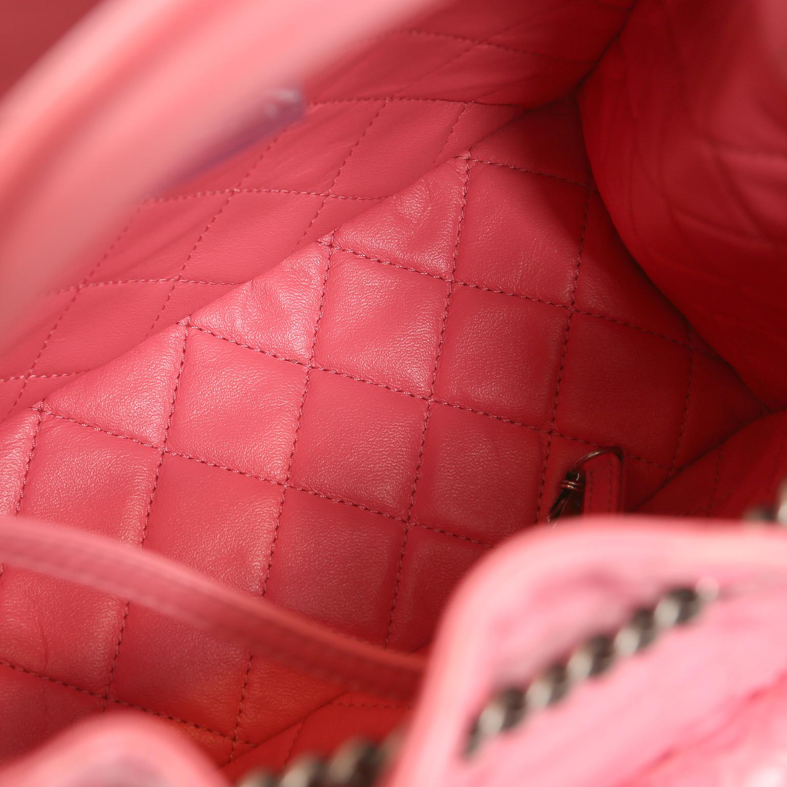 Chanel Pink Python Backpack 8