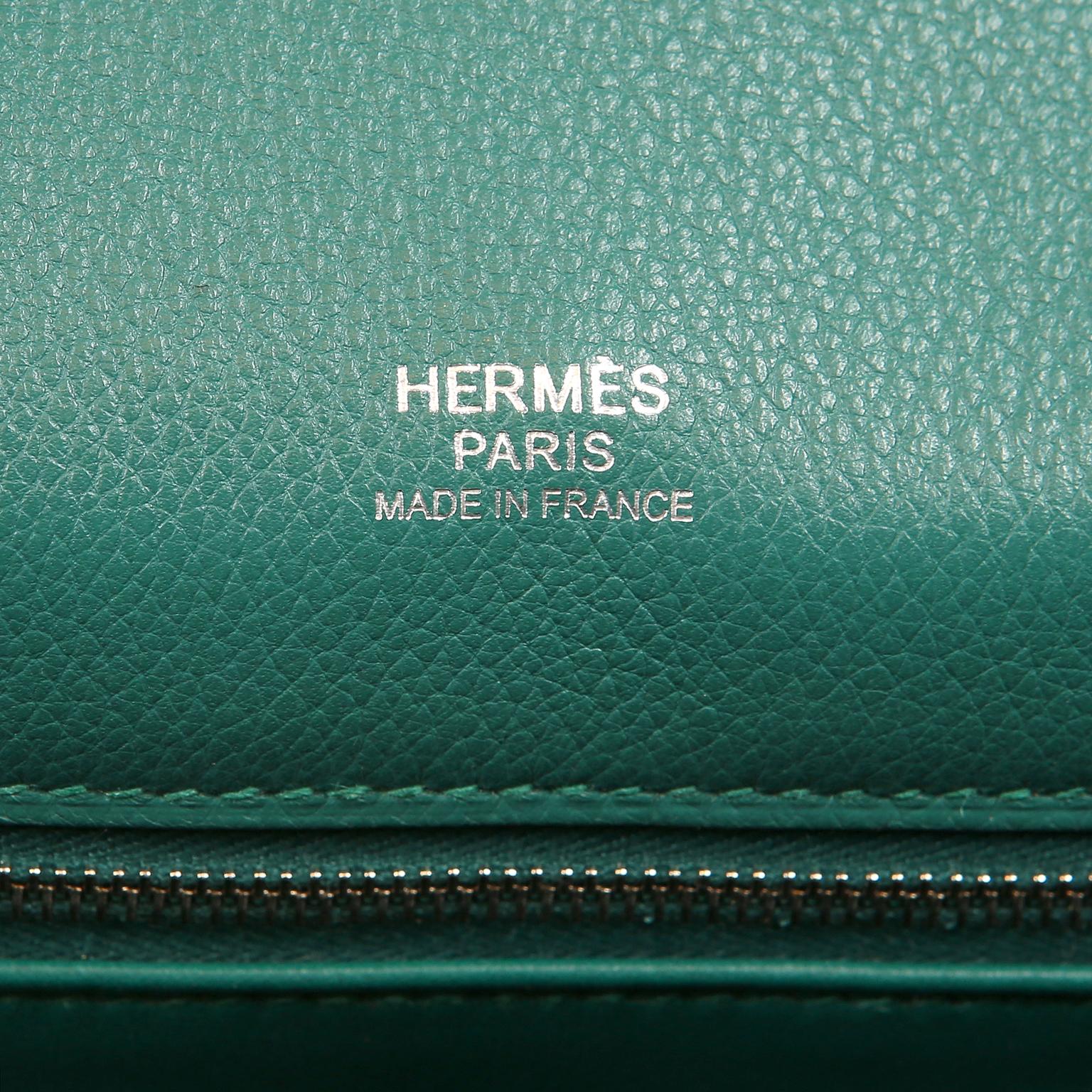 Hermes Malachite Swift Berline Bag 28 cm 7