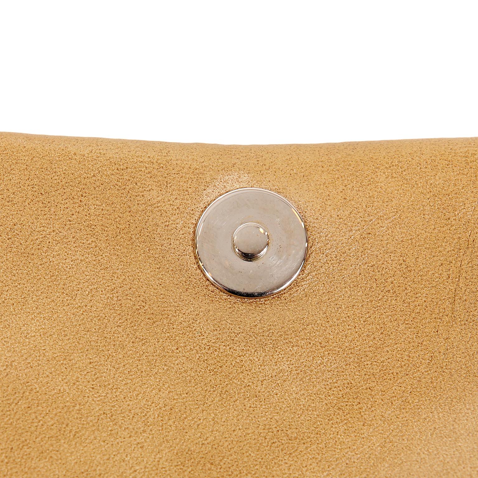 Chanel Beige Leather Accordion Flap Bag 12