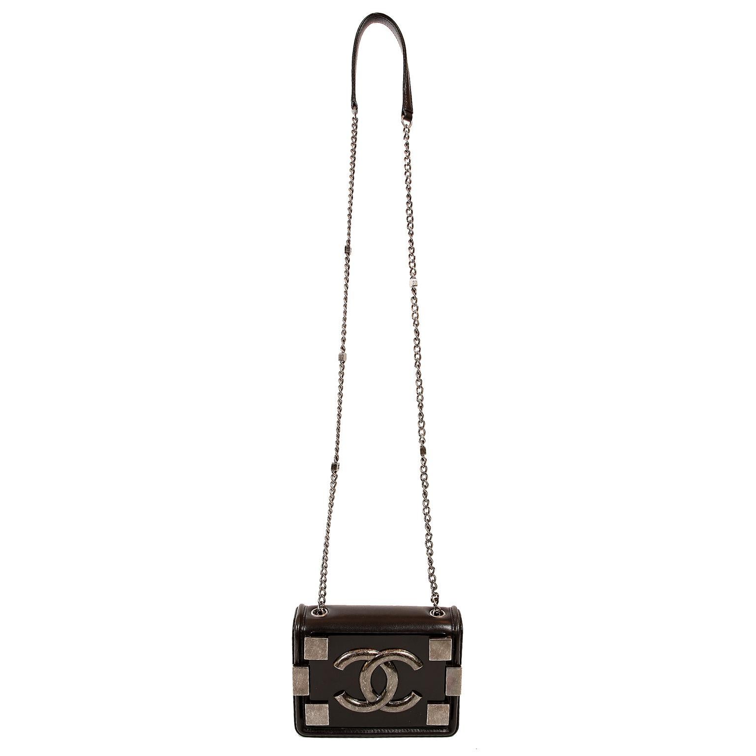 Chanel Boy Brick Cross Body Bag in Black 7