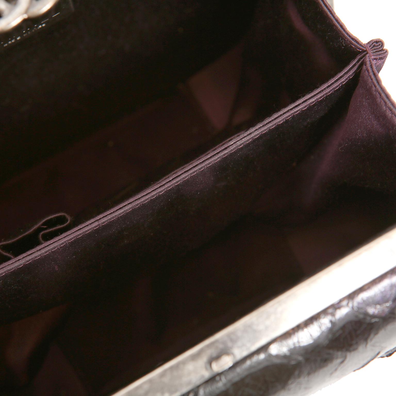 Chanel Purple Python Crossbody Bag 4