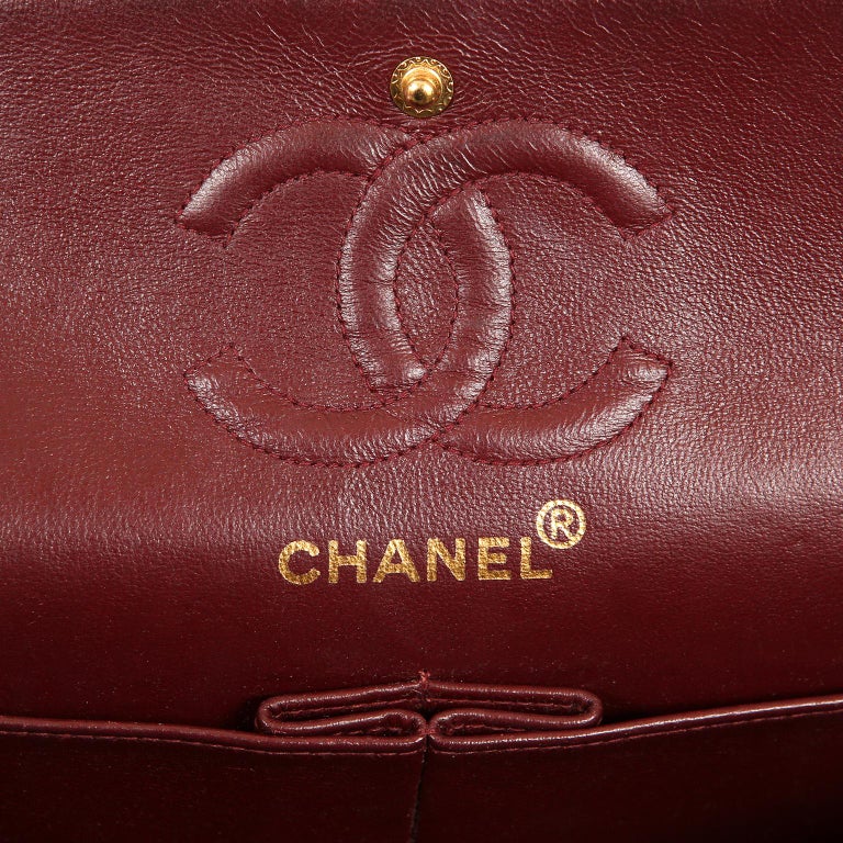 Chanel Black Lambskin 2.55 Reissue Medium Flap Bag with Gold Hardware ...
